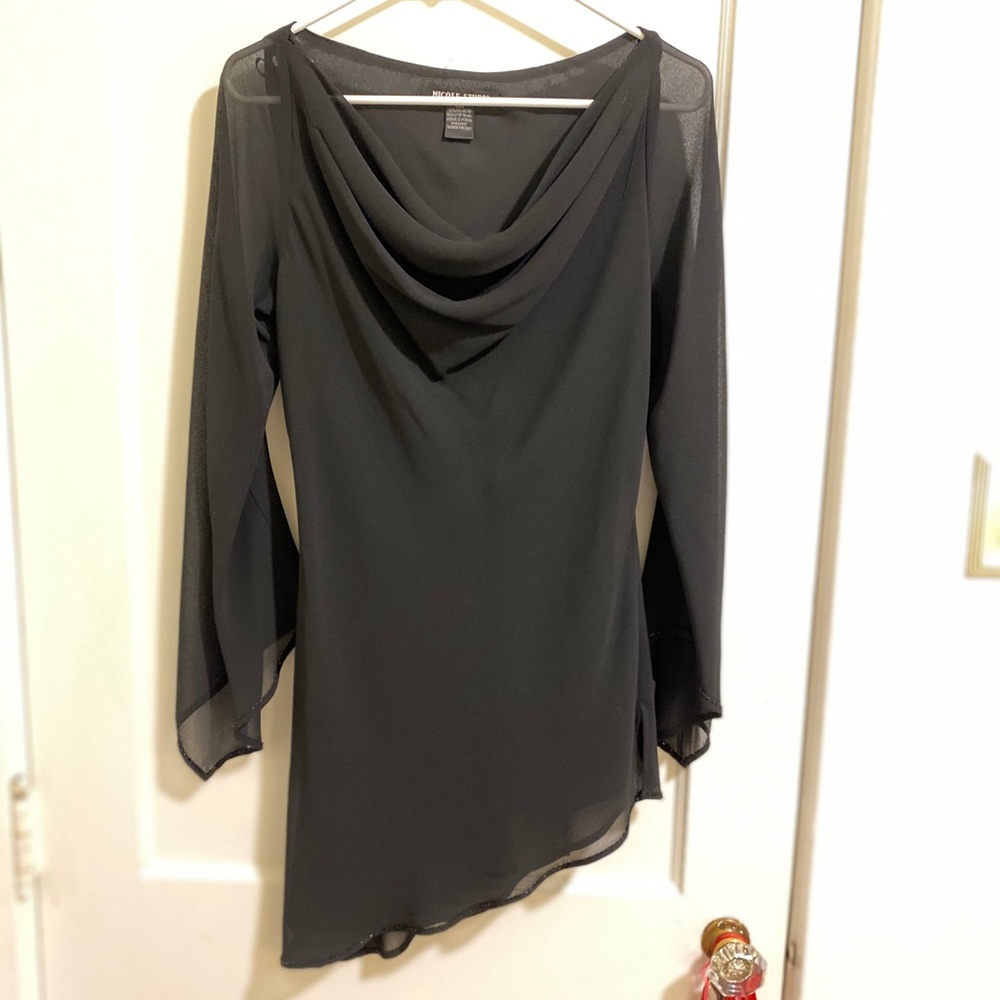 Black Sheer Tunic